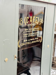 Vintage China cabinet on casters