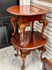 Queen Anne side table pair (2)