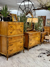 French Louis XV Full bedroom set w/rails