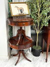 Antique clawfoot table pair (2)