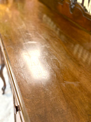 Antique Queen Anne buffet on casters