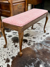 French Provincial piano bench w/storage