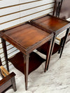 Antique pie top table pair (2)