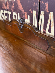 Antique Queen Anne buffet on casters