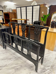 French Provincial full bed w/rails