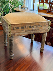Bottle crate footstool