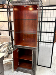 Lighted curio cabinet