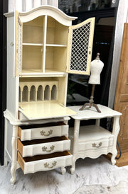 Slender vintage  French Provincial secretary ￼
