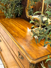 French Louis XV Full bedroom set w/rails