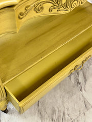 French Provincial server on casters ￼