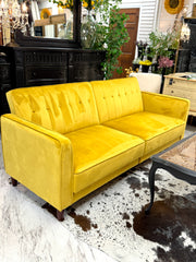 MCM Style yellow sofa