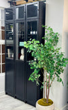 Tall glass front cabinet set of (3) ￼