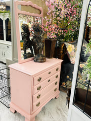 Pink dresser w/mirror