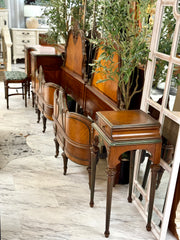 Antique Jacobean double twin bedroom set w/rails ￼