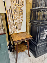 Tiger Oak side table