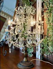 Chandelier table lamp