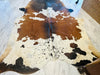 Multi-color cowhide rug