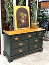 Vintage dresser w/natural top