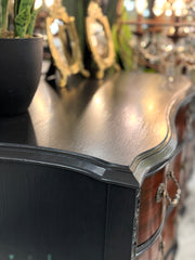 Vintage mahogany two-tone chest