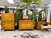 French Louis XV Full bedroom set w/rails