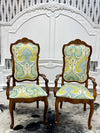 French Provincial arm chair pair (2)