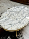 French Provincial marble-top coffee table