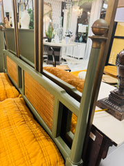 Mid century modern full bed w/rails
