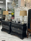 Pair of Bombay style nightstands (2)