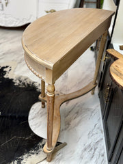 Half moon entry table