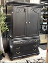 Bombay 2-pc. Black armoire