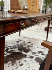 Vintage Federal style leather-top desk