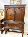 Vintage Jacobean China Cabinet