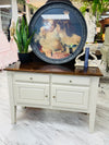 Vintage buffet w/stained top