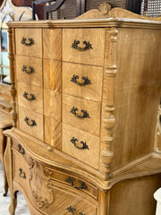 Antique Louis XIV French chest on casters