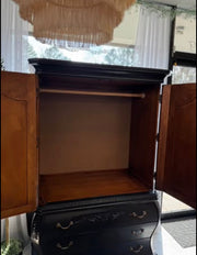 Bombay 2-pc. Black armoire