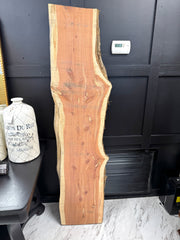 Live-edge cedar plank