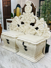 French provincial nightstand pair (2)