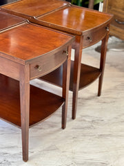 Pair of mahogany end/side tables ￼
