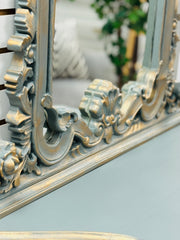 Ornate console table & mirror