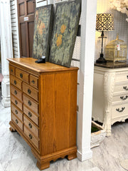 Nine drawer oak dresser ￼