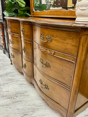 Bassett French Provincial dresser w/mirror