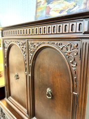 Vintage Jacobean China Cabinet