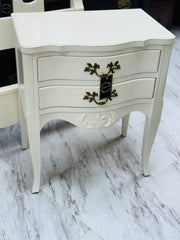 French Provincial nightstand (cream)