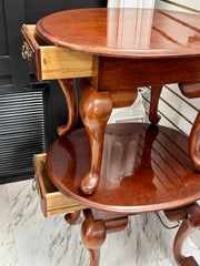 Queen Anne side table pair (2)
