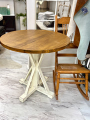 Farmhouse style pedestal table