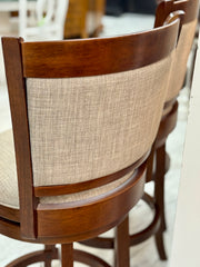 Three bar height barstools (3)￼