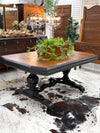 Vintage table on casters