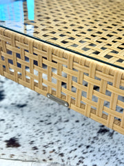 Boho patio coffee table