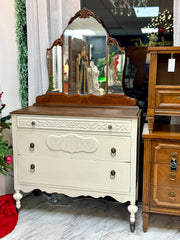 Vintage antique white dresser