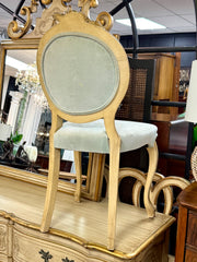French Provincial chair w/tufted back